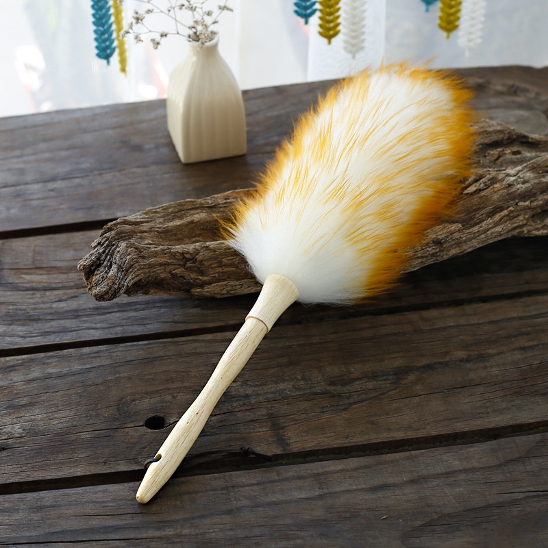 Happylife ไม้ปัดฝุ่นขนแกะ ไม้ปัดฝุ่นรถยนต์ ขนหนานุ่มฟู ด้ามยาวสุดคุ้ม ขนาด60ซม. - รูปที่ 5