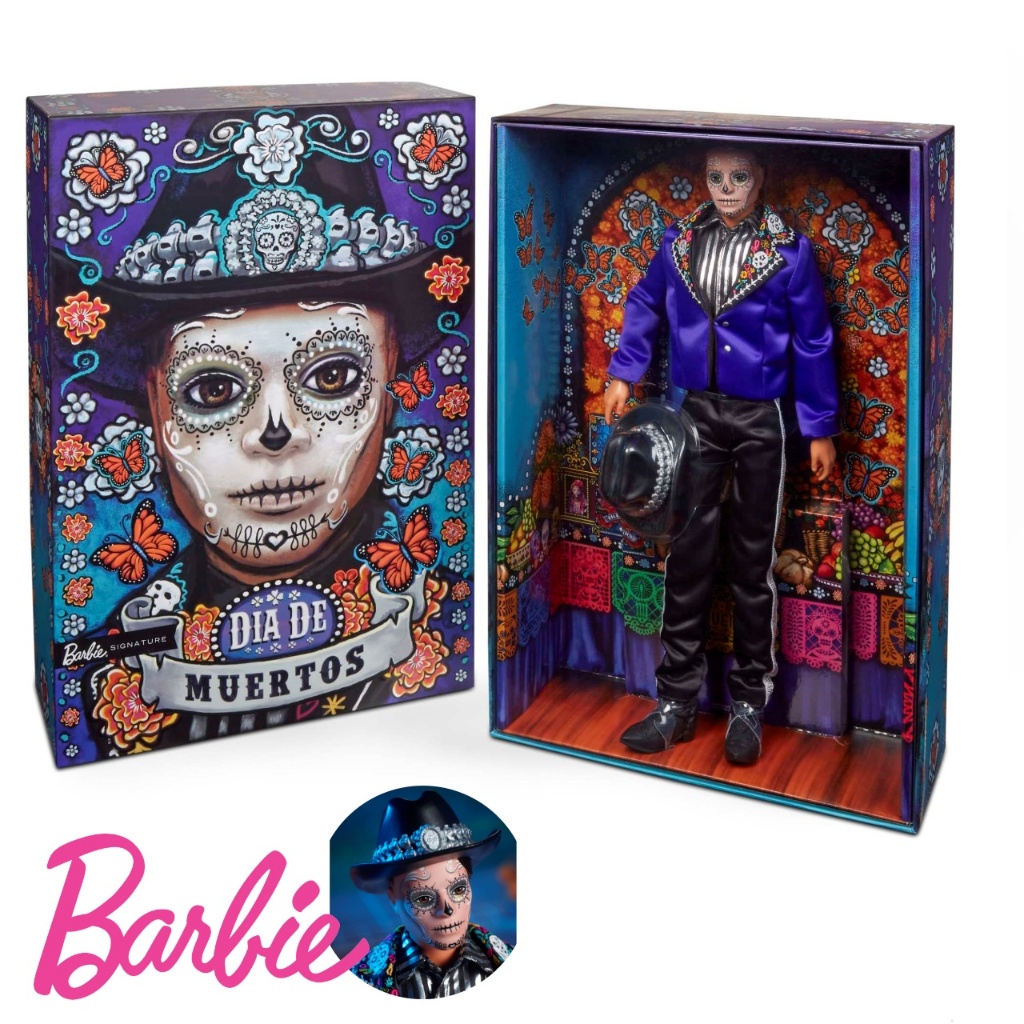 BARBIE COLLECTIBLE DOLL KEN DIA DE LOS MUERTOS 2023 ตุ๊กตา บาร์บี้ ลิขสิทธิ์แท้ 100%