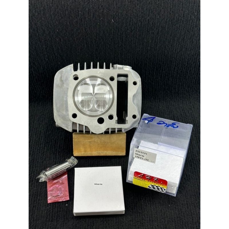 เสื้อ125ลูก66-4วาวลูกLHKสลัก15มิลปลอกสูบยาวใส่ชัก5ชัก7ปลอกนอกโต71มิลใส่125iไฟเลี้ยวบังลมและ125คาร์บู