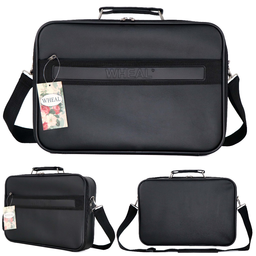 WHEAl  BKK  กระเป๋าใส่เอกสารwheal ขนาด 16 นิ้ว รุ่น 4646 (Black)