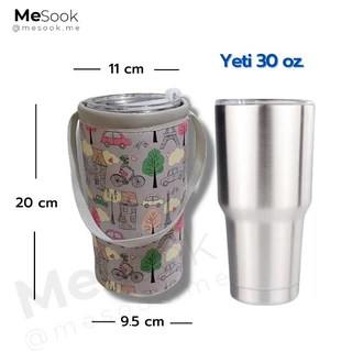 MeSook ปลอกแก้วเก็บความเย็น​ กระเป๋าใส่แก้ว​เก็บความเย็น ถุงใส่แก้วเก็บความเย็น (ขนาดใส่แก้วพลาสติก Yeti และTyeso)