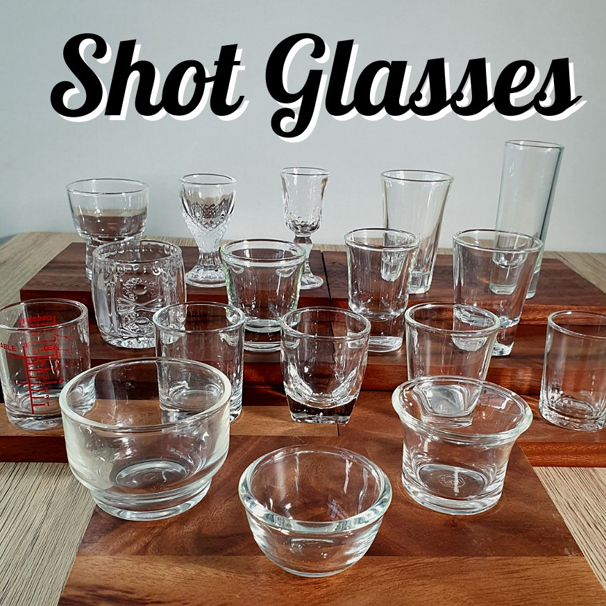 แก้วช็อตใส คอกเทล เป๊ก เนื้อหนา แวววาว สำหรับใส่โซจู vodka shot glass สไตล์เกาหลี มินิมอล มีหลายขนาด