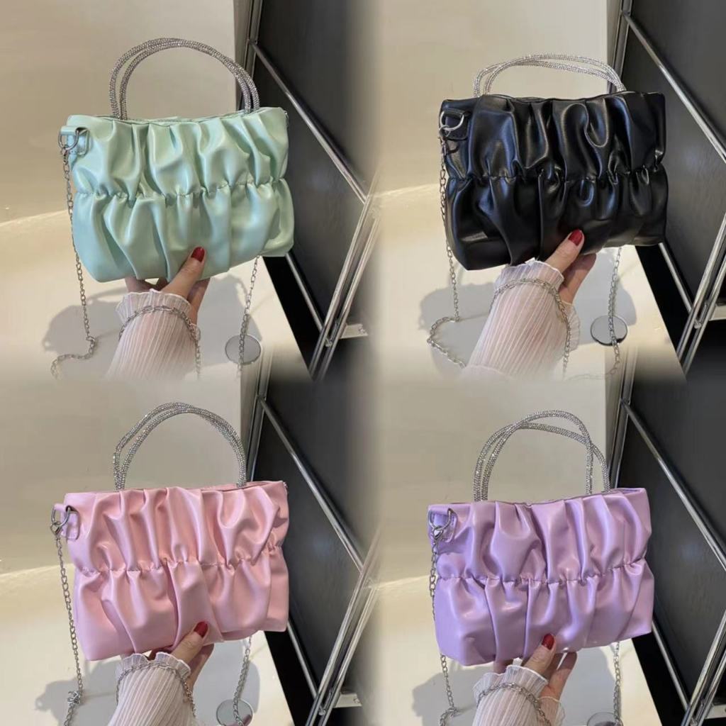 i happy shop2: กระเป๋าผู้หญิงสะพายข้างหนัง pu มี 5 สีให้เลือก