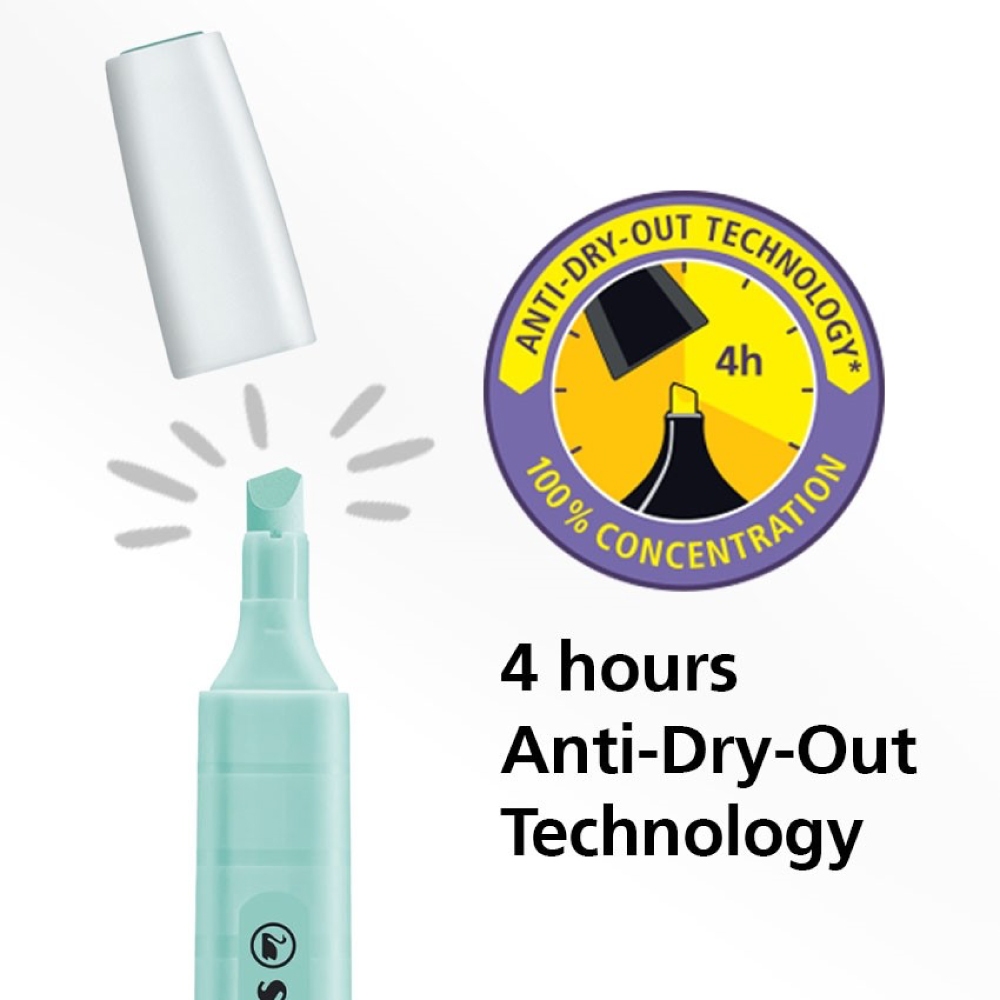 STABILO Swing Cool Pastel สตาบิโล ปากกาไฮไลท์ ปากกา ปากกาเน้นข้อความ สีพาสเทล คละสีสีละ 1 ด้าม