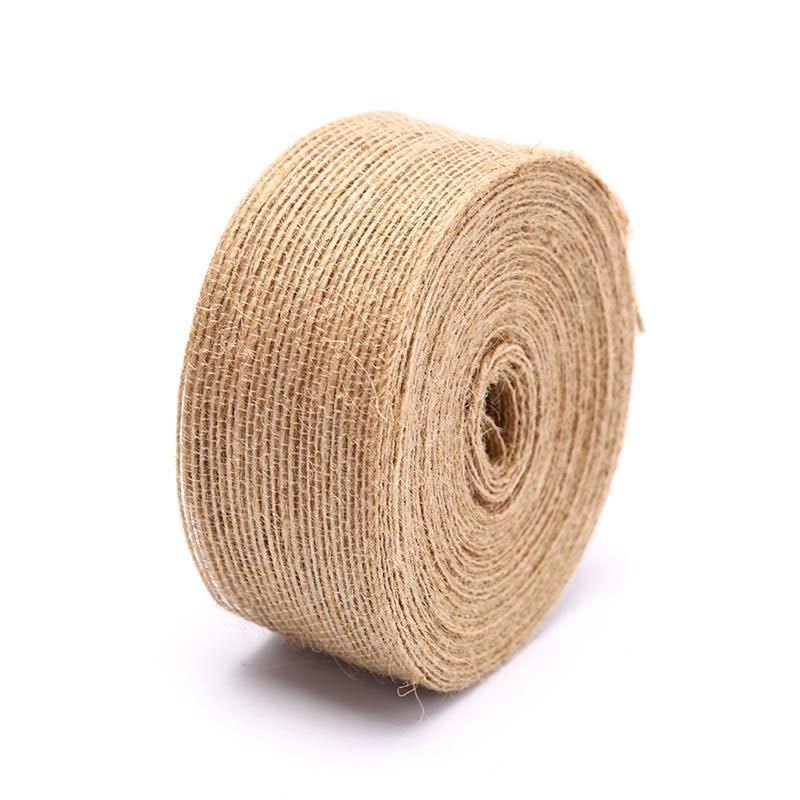 P024 ริบบิ้น ผ้ากระสอบ 10m กว้าง 10-50 มม. งานฝีมือ ตกแต่ง ริบบิ้นกระสอบ ทำโบว์ วินเทจ ธรรมชาติ SP ราคา ถูกที่สุด ดีลบีเคเค แกลเลอรีภาพที่ 5