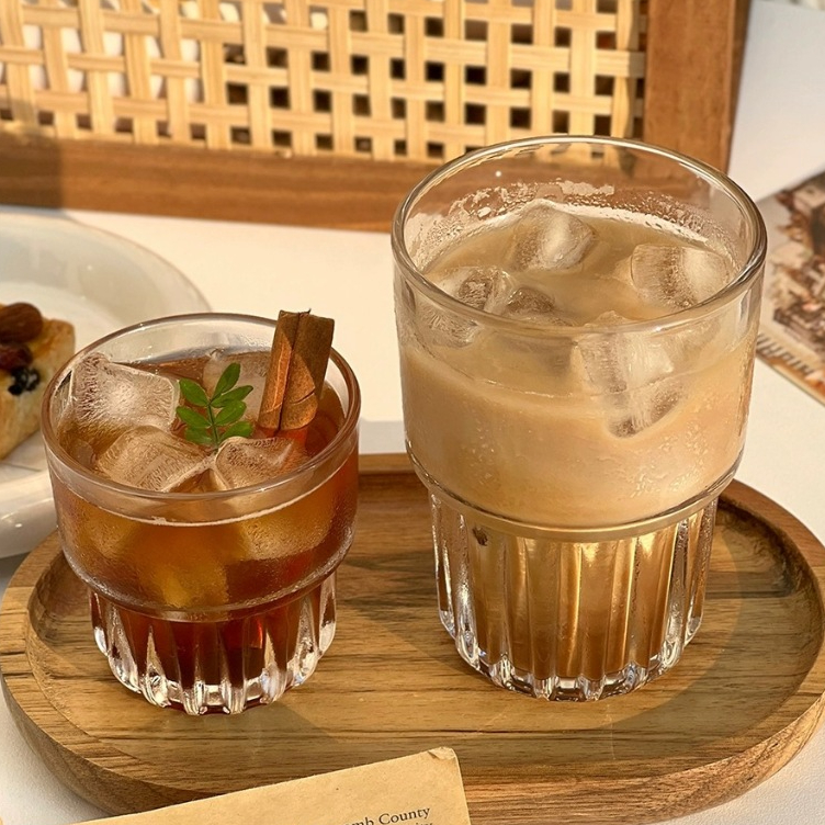 แก้วน้ำ แก้วกาแฟ เหมาะสำหรับใช้ในคาเฟ่ ใส่กาแฟ ค็อกเทล140/260/320ML