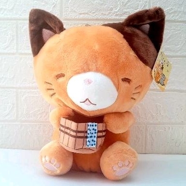 ตุ๊กตาแมวน่ารัก แมวญี่ปุ่น พร้อมอ่างโอะฟุโระ+ผ้า(อาบน้ำ)