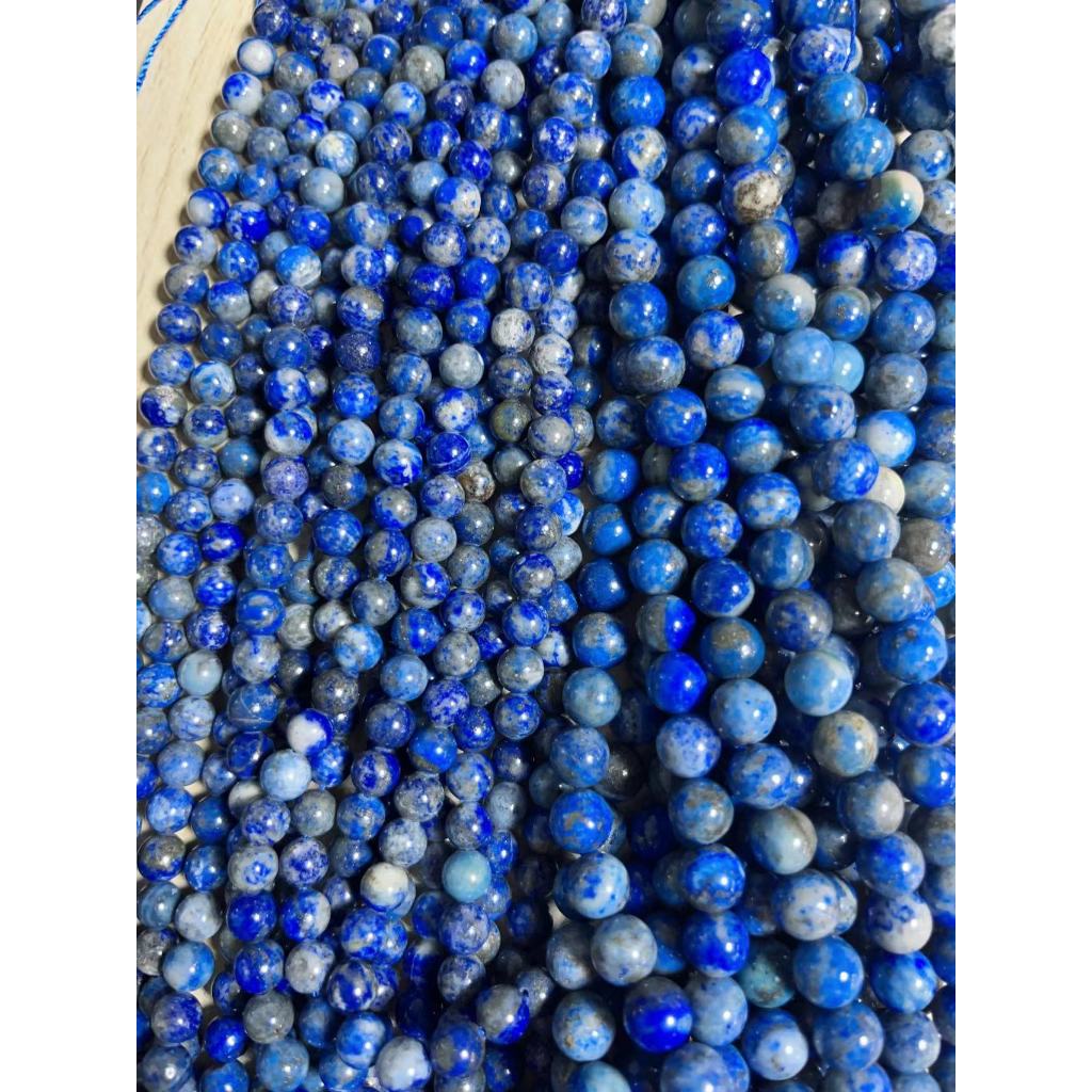 สร้อยยาวลาพิสลาซูลีธรรมชาติ สีไม่ตก ไม่ซีดจาง