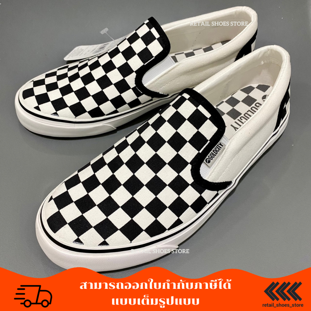 GOLDCITY รองเท้าผ้าใบแฟชั่น รองเท้าแบบสวม สลิปออน รุ่น NS901 NS801 ไซส์ 36-45