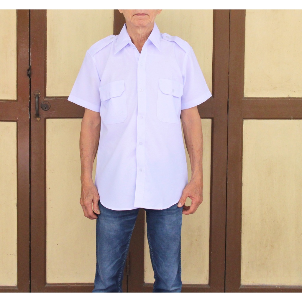 sale เสื้อซาฟารี สำหรับคนขับรถ แขนสั้น