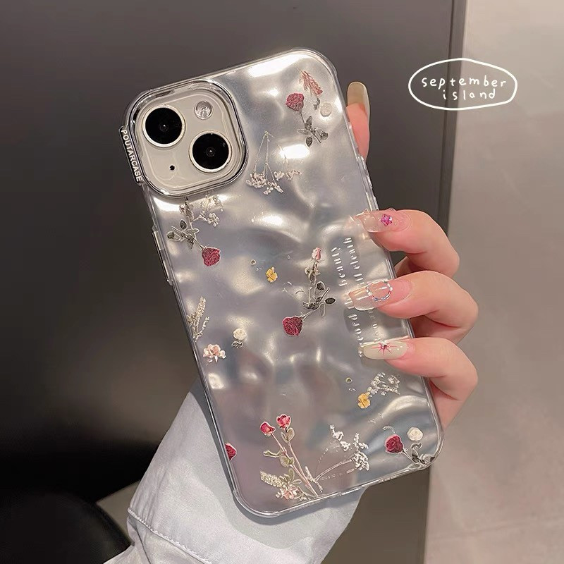 เคส สำหรับ ไอโฟน ซิลิโคนสินค้าพร้อมส่งจากไทย สำหรับ Iphone 15 Promax 14 13 12 11 Pro max เคสเงิน+โบว์หัวใจเพชร TPU-S1325