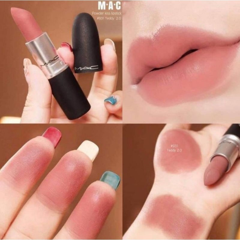 Beauty-Siam แท้ทั้งร้าน !!แบ่งขายลิปสติก MAC LIPSTICK สี TEDDY 2.0 ขนาด 0.25 G. แบ่งขายใส่กระปุก แถมแปรงทาลิปฟรี แท้100