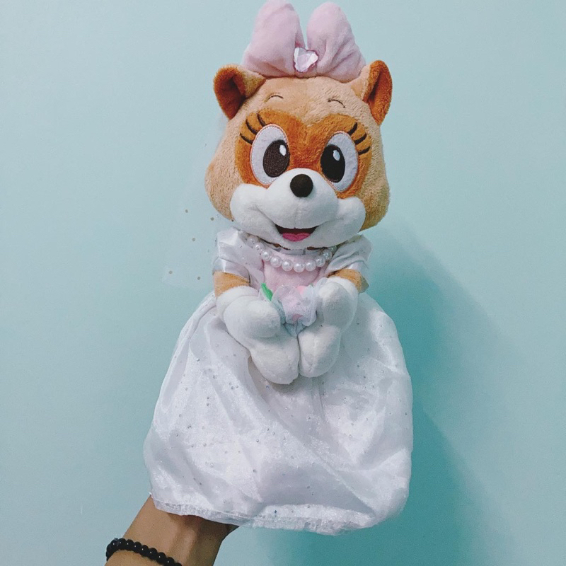 ตุ๊กตากระรอกสวมชุดเจ้าสาว ตุ๊กตาบ่าวสาว anime plush