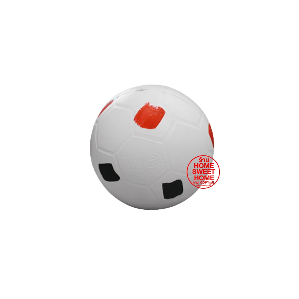 **ค่าส่งถูก**ลูกบอลพลาสติก (แบบแข็ง) ลูกบอล ลูกฟุตบอลลพลาสติกสีขาว football ball soccer plastic clearance