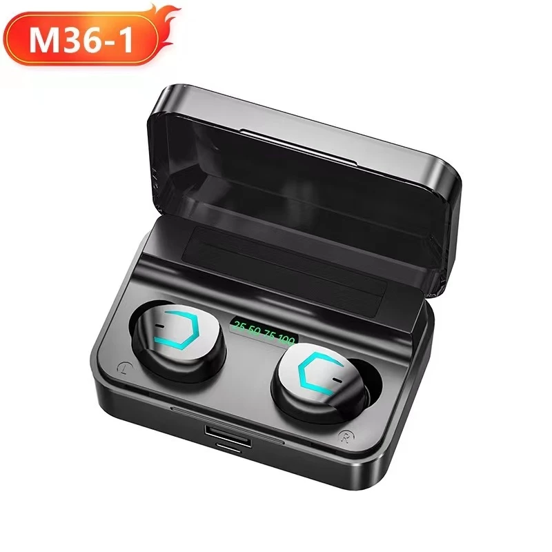 TWS M36 หูฟัง Bluetooth เอียร์บัดกีฬา ANC หน้าจอดิจิตอล thumbnail 7