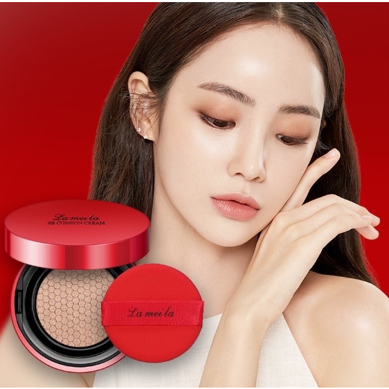 Lameila บีบีครีม คุชชั่น เรียบเนียน เพื่อผิวสวยอย่างเป็นธรรมชาติ 15 ml.