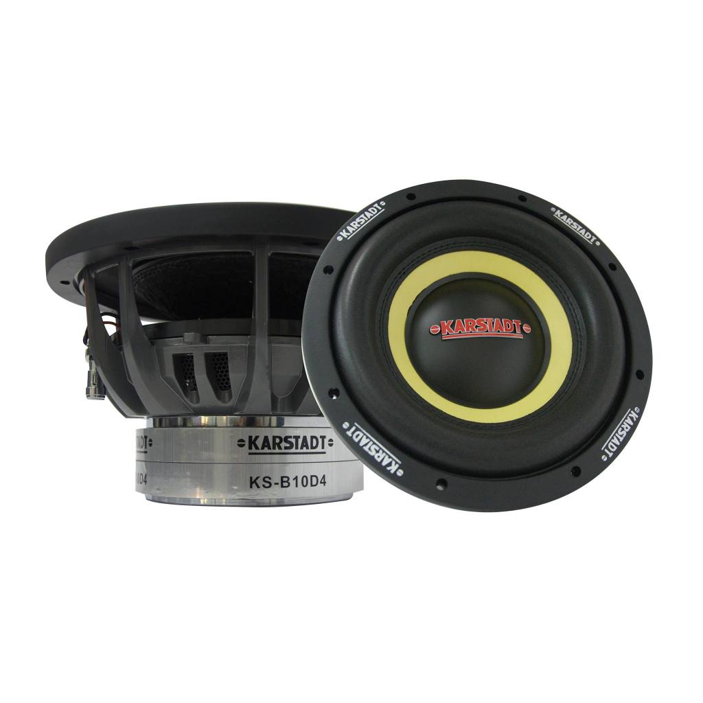 KARSTADT KS-B10D4 ซับวูฟเฟอร์ ลำโพงซับ 10 นิ้ว โครงหล่อ กำลังขับสูงสุด 1000w. แพ็ค 2 ดอก