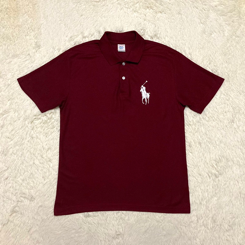 เสื้อกีฬาคอปก uni te d  ath le (M_อก40-42/ยาว27.5) มือสองของแท้ 100% สีสวย ทรงสวย