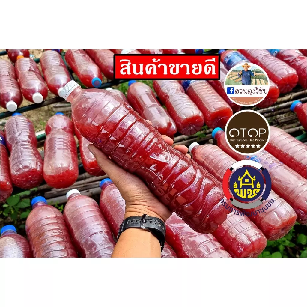 หัวเชื้อจุลินทรีย์สังเคราะห์แสง PSB ขวด 0.25 -1.5 ลิตร สูตรเข้มข้น หัวเชื้อแท้ 100% เร่งแตกราก ออกดอก ผลดก 0.25-1.5ลิตร