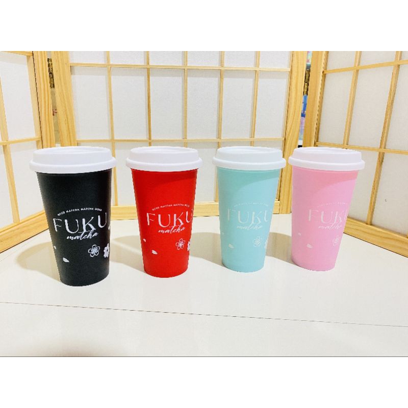 แก้ว reused ร้าน FUKU Matcha