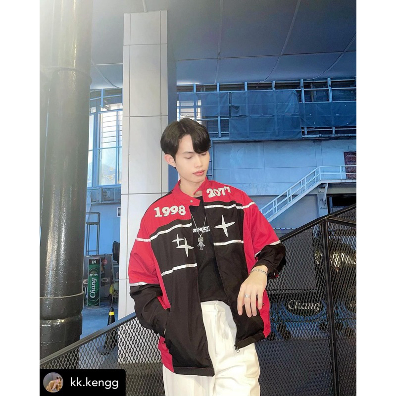 KR1052 "Baron Jacket" แจ็คเก็ตผ้าร่มเบสบอลมอเตอร์ไซค์วินเทจย้อนยุคโครตเฟี้ยววอ่ะค้าบน้อนๆ