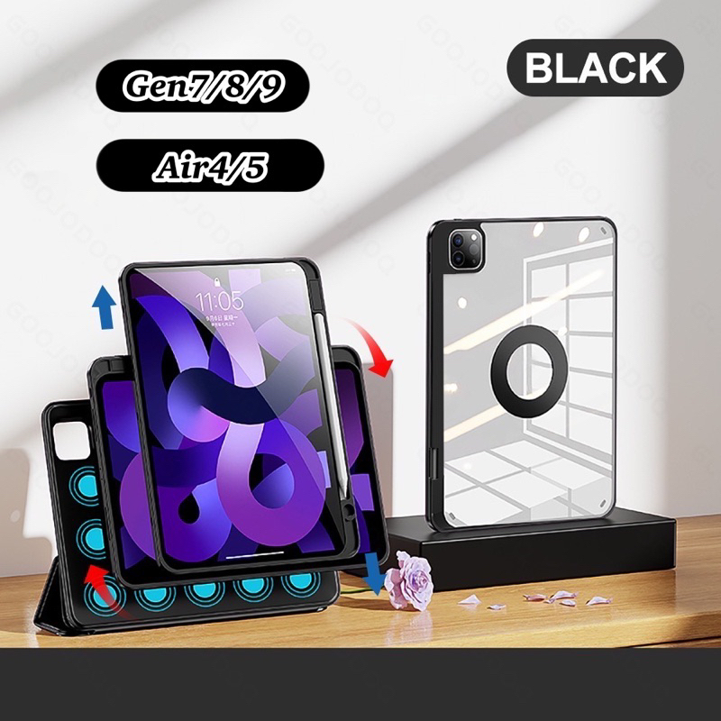 (F2-N) เคสไอแพดแม่เหล็ก ติดตู้เย็นได้ สำหรับไอแพดGen7-8-9-Air4-5-Air6(11นิ้ว)