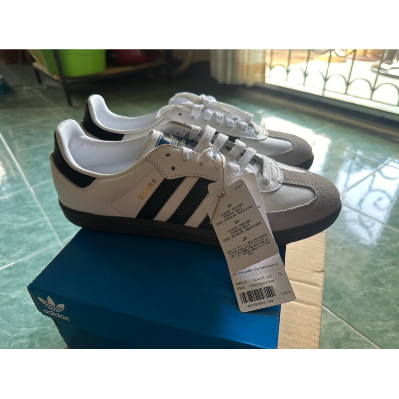 adidas  Samba OG Unisex สีขาว ไซส์  7.5uk