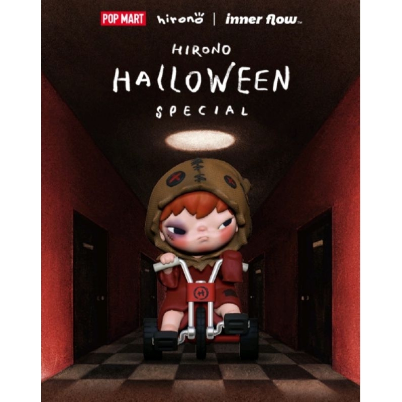 (พร้อมส่ง) 100% Hirono Halloween Special Version (Red Hood) & White Hood Figures - Hirono Halloween 