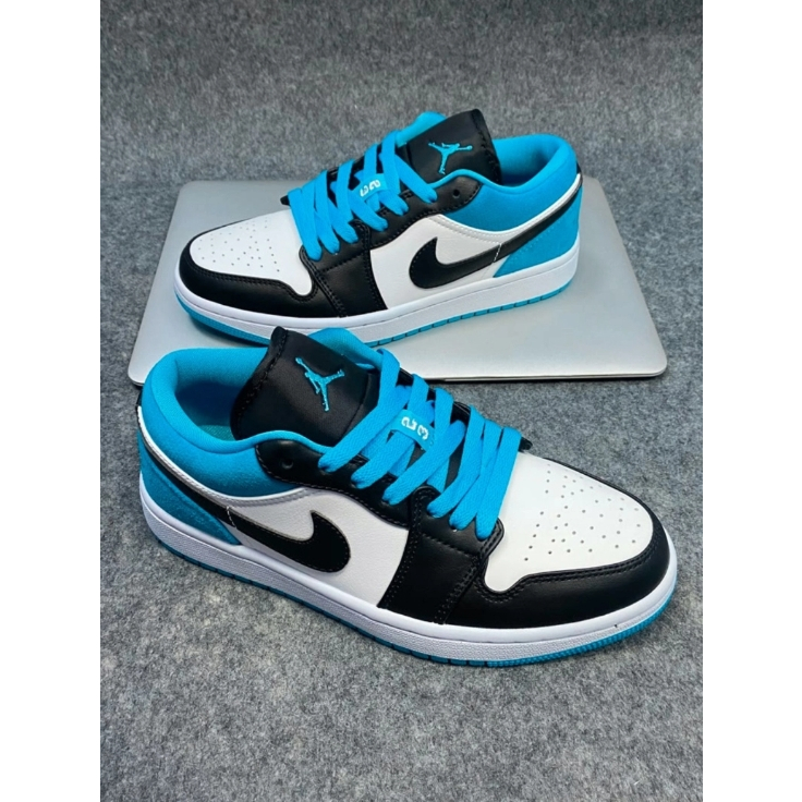 Nike Air Jordan 1 Low laser blue เลเซอร์น้ำเงิน ของแท้ 100 % รองเท้าผ้าใบ รองเท้าผ้าใบ