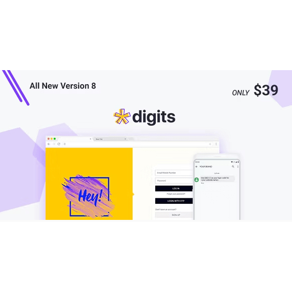 Digits | WordPress Mobile Number Signup and Login WordPress Plugin (Version 8.3)