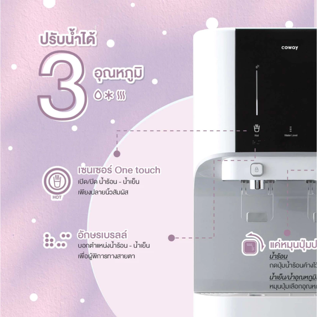 เครื่องกรองน้ำ Coway รุ่น CORE ระบบ RO น้ำร้อนน้ำเย็น thumbnail 5