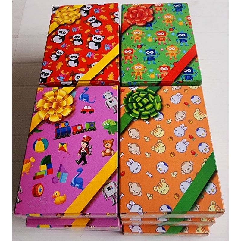 กล่องของขวัญ​ใส่ของเล่นทุกกล่อง12กล่อง/ชุด