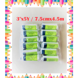 🚑Conforming Bandage🚑 ผ้าก๊อซพันแผลแบบยืดได้ ขนาด 2"x5Y,3"x5Y,4"x5Y,6”x5Y [12 ม้วน/แพ๊ค]