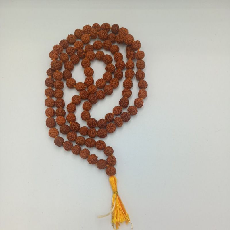 108 เม็ด rudraaksh Mala จาก 8 มม. ถึง 12 มม