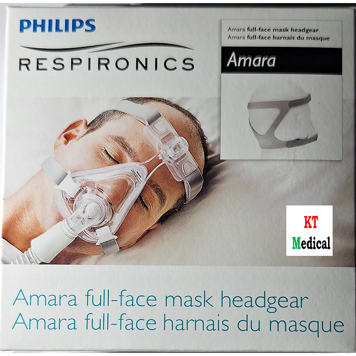สายรัดศรีษะ (Headgear) สำหรับหน้ากาก CPAP Philips Respironics รุ่น Amara Full Face Mask ของแท้ 100% ขนาดมาตรฐาน (M)
