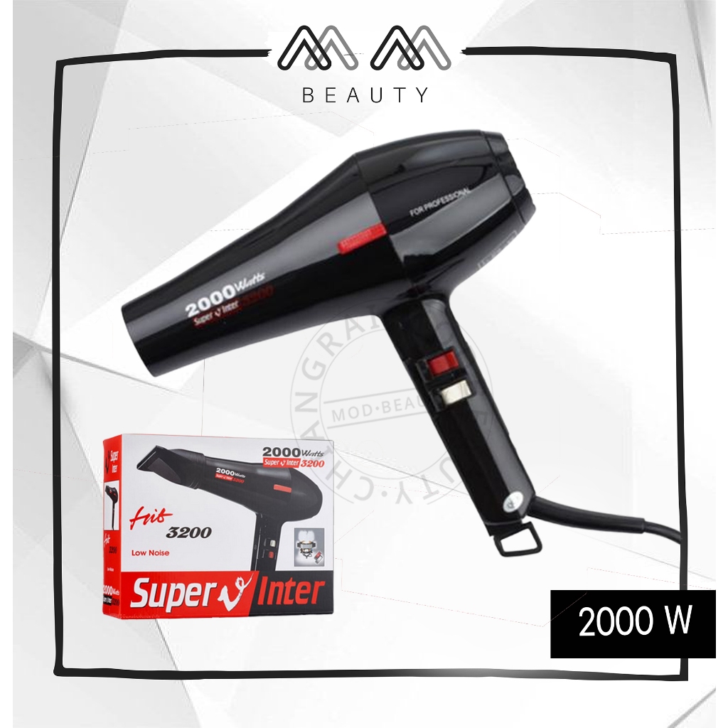 ไดร์เป่าผม Super V รุ่น SU-3200 2000W ไดร์เป่าผมทรงพลัง