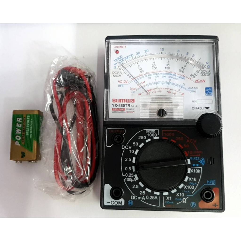 SUNWA Multimeter YX-360TR มัลติมิเตอร์ แบบอนาล็อก Sunwa meter YX-360TR sunwa มัลติ