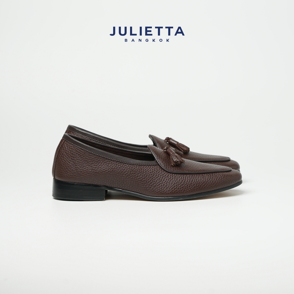 JULIETTA - Tassel Belgian Loafer Calfskin Brown (Unlined)