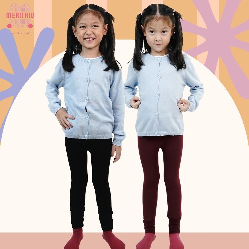 Meritkid ถุงน่องกันหนาวเด็ก สำหรับเด็กผู้หญิงอายุ 2-8ขวบ ใส่ในอุณหภูมิ0-20องศาด้านในบุขนผ้านุ่ม ยืดหยุ่นได้ดี ( LG0019 ) - รูปที่ 2