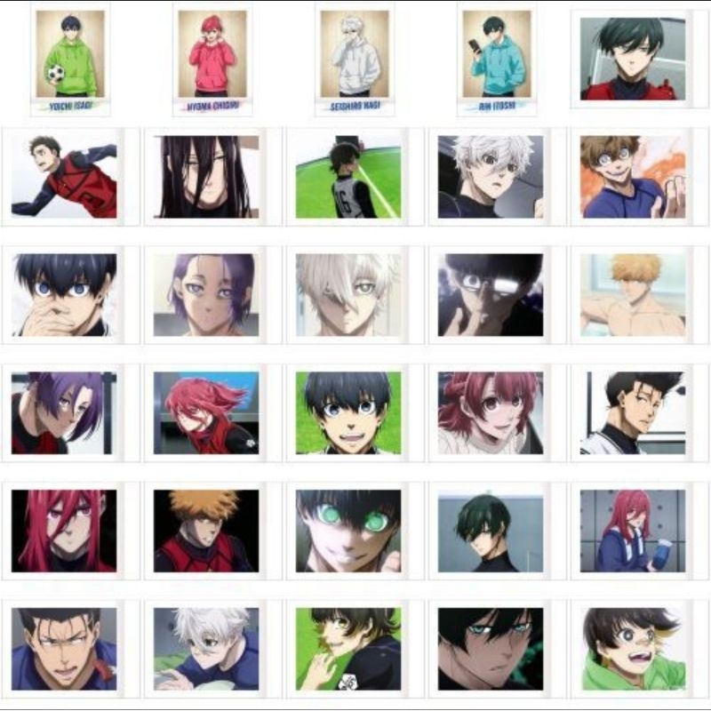 poraloid blue lock ลิขสิทธ์เเท้(โพลารอยด์บลูล็อค)