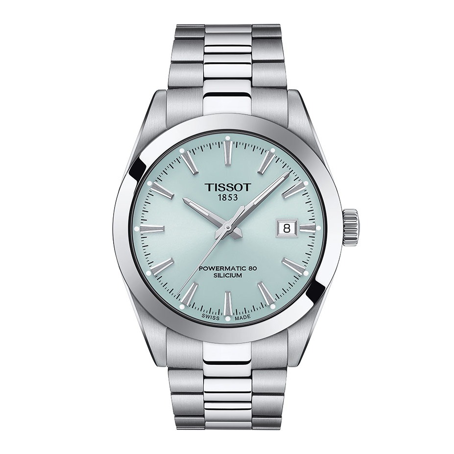 Tissot Gentleman Powermatic 80 Silicium ทิสโซต์ เจนเทิลแมน สีไอซ์บลู T1274071135100 นาฬิกาผู้ชาย