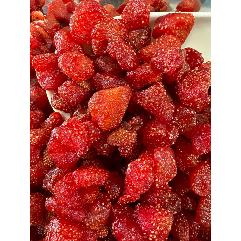 สตอเบอรี่สีแดงสวยอบแห้ง500g/1000g