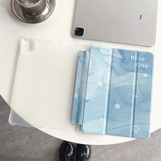 🔥ส่งจากไท🔥ภาพวาดสไตล์สีหมึก เคส for iPad air7 2025 gen 9 Gen 11 10 2022 เคสไอแพด Air4 5 10.9 11pro Case พร้อมถาดใส่ปากกา
