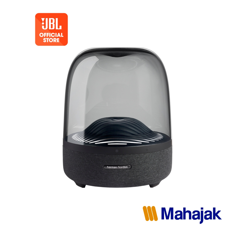 Harman Kardon Aura Studio 3 ลำโพงบลูทูธสตรีมเพลงไร้สายสุดพรีเมี่ยมมาพร้อมกับไฟ Ambient Light ให้เสียงรอบทิศทาง 360 องศา
