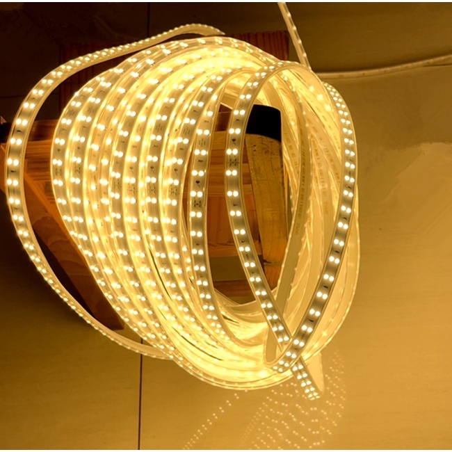 ไฟเส้นสว่างตัดได้ทุกฯ20ซม ตกแต่งกลางแจ้งได้กันน้ำ ทนทานต่อแดดLED strip light 220Vไฟเส้นไฟแถบตกแต่งบ้าน ไม่แถมหัวปลั๊ก!