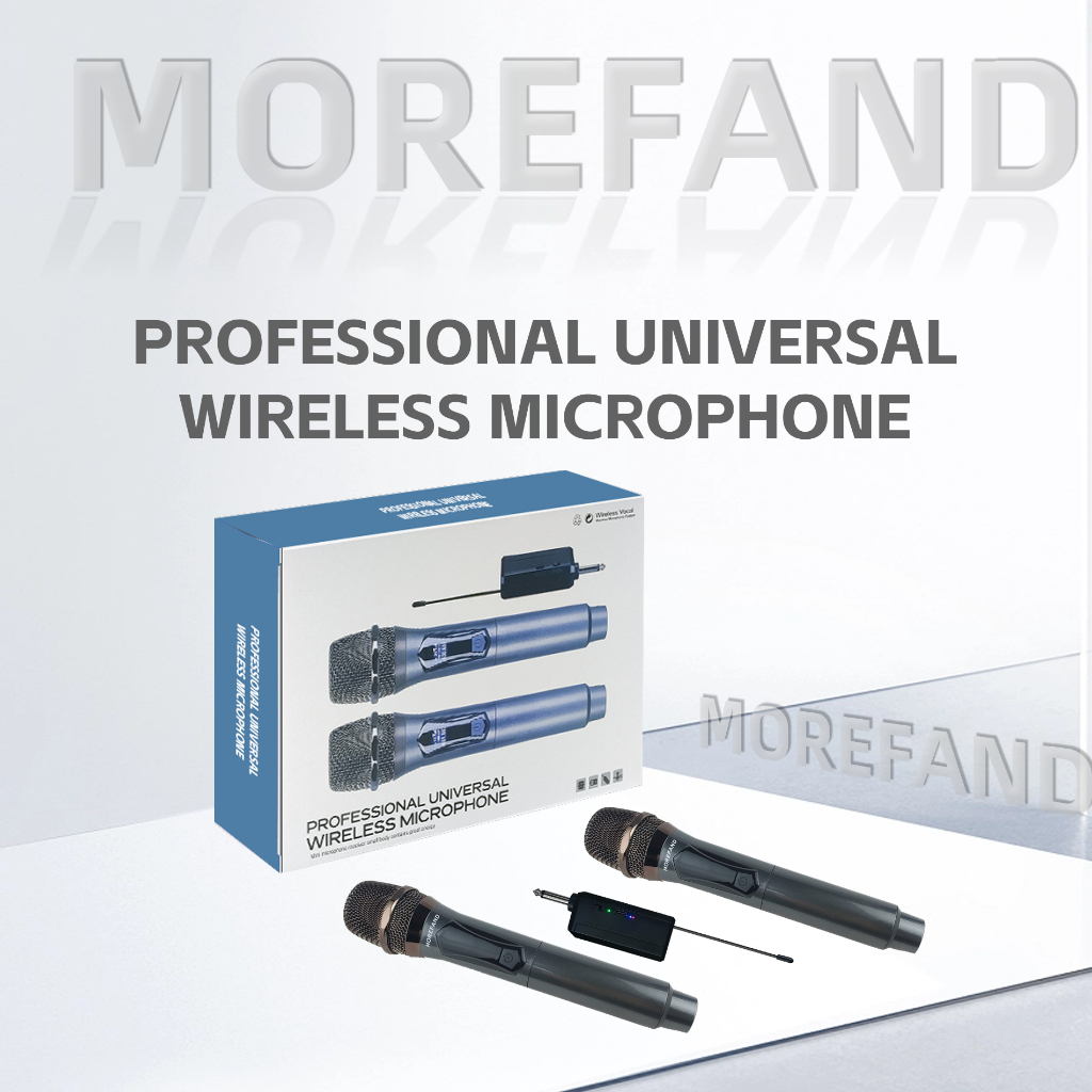 ไมโครโฟนไร้สาย ไมค์ลอย ชุดรับ-ส่งไมโครโฟนไร้สาย ไมค์คู่แบบมือถือ ไมค์ลอยแบบพกพา ไมค์ลอยเสียงดี - รูปที่ 4