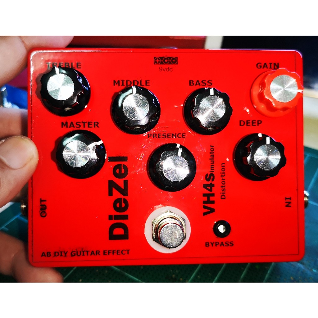 ABdiyguitareffect​ / DIY Diefet Diezel VH4S Simulator guitar effect pedal เอฟเฟกต์​กีตาร์​เสียงแตกดิ