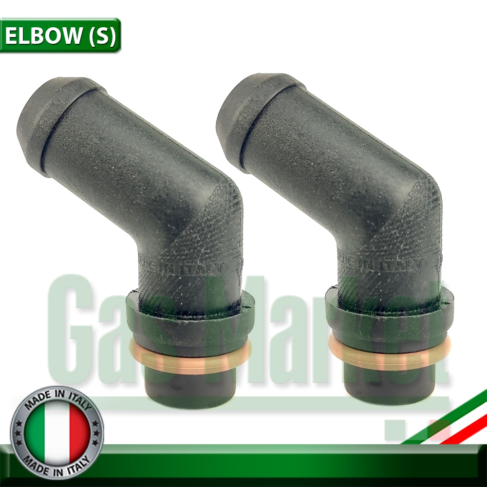 ก๊อกหม้อต้ม โอริงเดียว Tomasetto AT09 ALASKA, ALASKA SUPER, ARTIC, AT13 ( 2 ชิ้น ) - Elbow Single O-Ring
