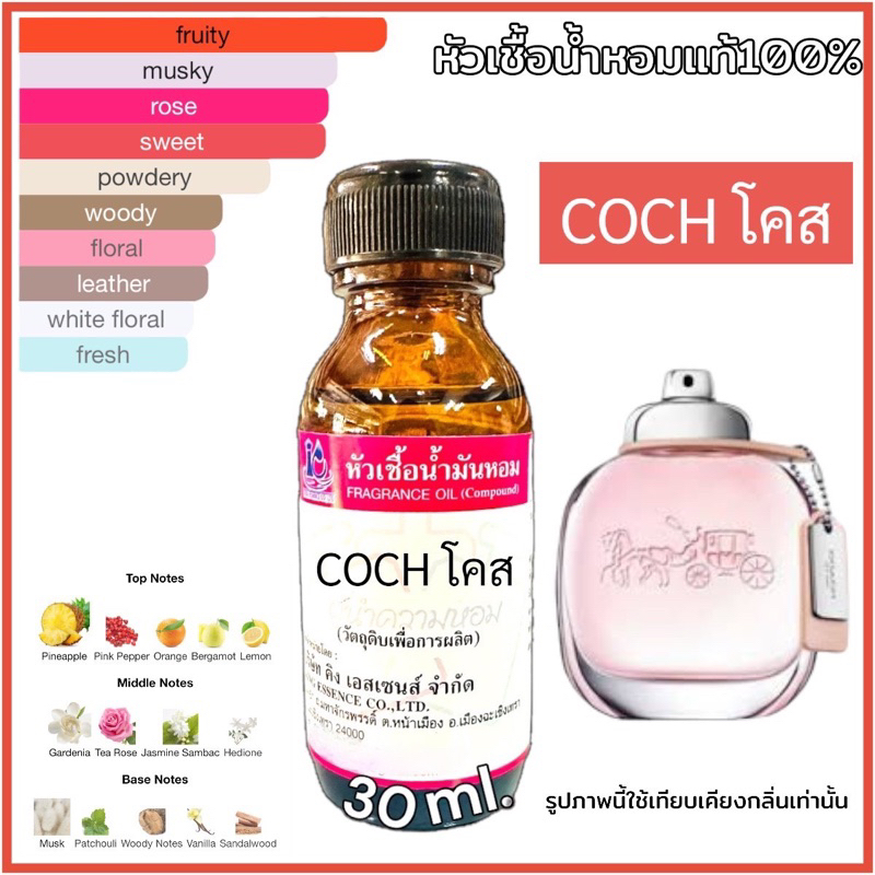 หัวเชื้อน้ำหอม 100% กลิ่นโคส COCH 30ml.