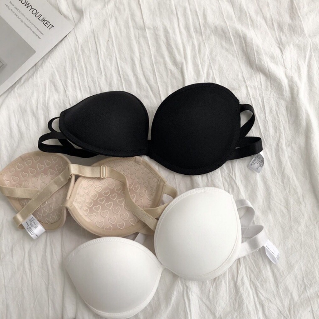 [ส่งจากไทย] 𝑩𝒓𝒂𝑩𝒓𝒂𝑩𝒓𝒂 #bra-237 บราเกาะอก ดันทรง ฟองหนา มีสายใส - รูปที่ 5